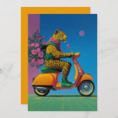 Leopard on Wheels: een stijlvolle rit, Kaart (Voorkant / Achterkant)