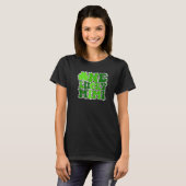 Leopard One Lucky Mimi Irish Shamrock St Patrick's T-shirt (Voorkant volledig)