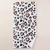 Leopard or jaguar seamless pattern, textured fashi (Serviette de bain)