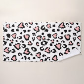 Leopard or jaguar seamless pattern, textured fashi (Serviette de bain)