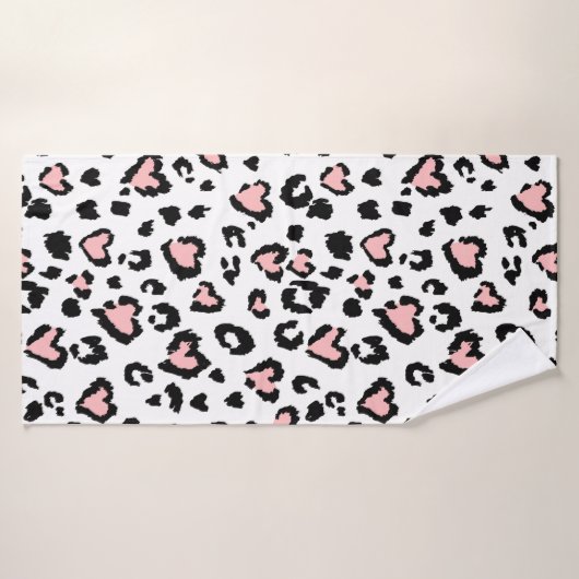 Leopard or jaguar seamless pattern, textured fashi (Serviette de bain)