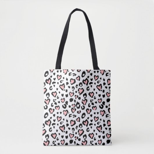 Leopard or jaguar seamless pattern, textured fashi draagtas (Voorkant)