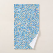 Léopard Orange Et Bleu (Serviette à main)