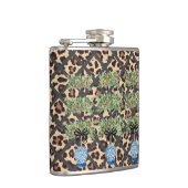 Leopard Oranje Topiary Chinoiserie Ginger Jar Heupfles (Rechts)