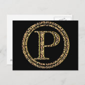 Leopard P Briefkaart (Voorkant / Achterkant)