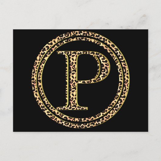 Leopard P Briefkaart (Voorkant)