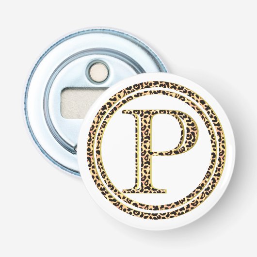 Leopard P Button Flesopener (Voorkant)