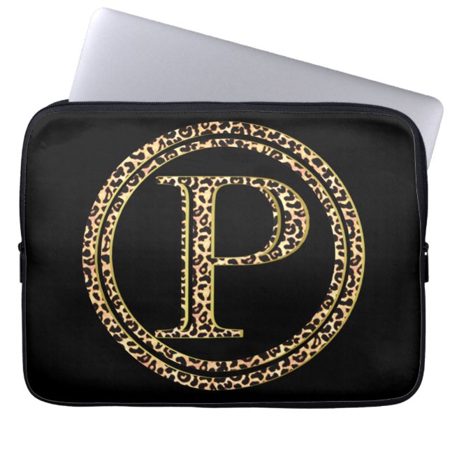 Leopard P Laptop Sleeve (Voorkant)