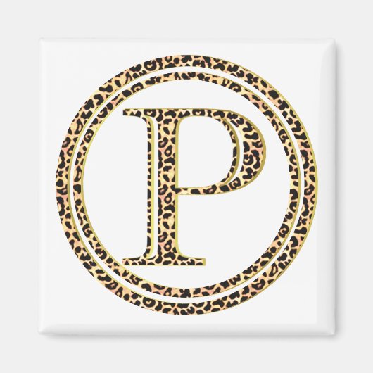 Leopard P Magneet (Voorkant)
