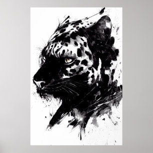 Leopard Panther Wilde Natuur Gratis Spirit Art Bru Poster