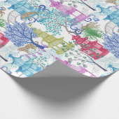 Leopard Party in het Pagoda Forest Cadeaupapier (Hoek)