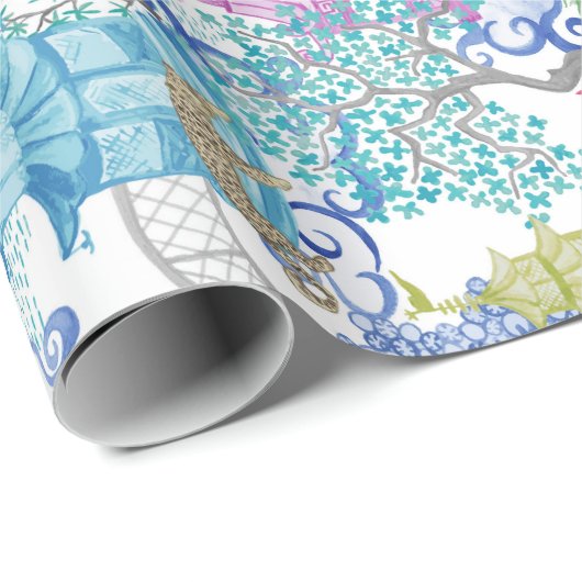 Leopard Party in het Pagoda Forest Cadeaupapier (Rol Hoek)