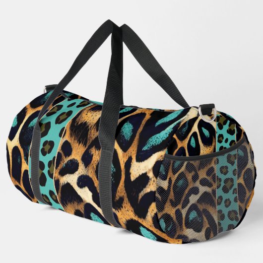 LEOPARD patroon - Duffel Bag Plunjezak (Rechterhoek)