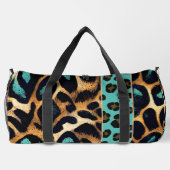 LEOPARD patroon - Duffel Bag Plunjezak (Achterkant)