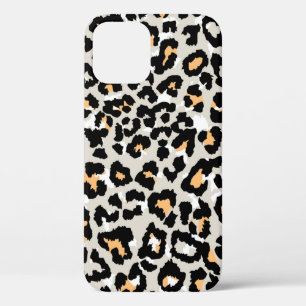 leopard-patroon gekleurd wild naadloos iPhone 12 hoesje