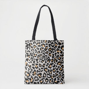 leopard-patroon gekleurd wild naadloos draagtas