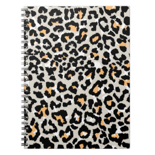 leopard-patroon gekleurd wild naadloos notitieboek