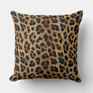 Leopard patroon, tijger, luipaard huid, modieus, kussen