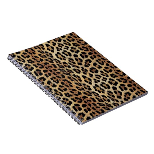 Leopard patroon, tijger, luipaard huid, modieus, notitieboek (Rechterzijde)