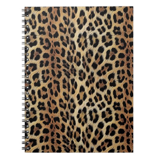 Leopard patroon, tijger, luipaard huid, modieus, notitieboek (Voorkant)