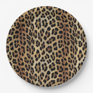 Leopard patroon, tijger, luipaard huid, modieus, papieren bordje