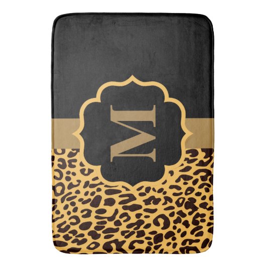 Leopard Pattern Badmat (Voorkant Verticaal)