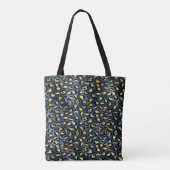 Leopard Pattern Black Bronze Monogram Draagtas (Achterkant)