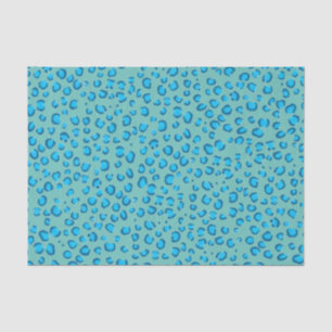 Leopard Pattern Blue Gift Tissuepapier