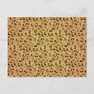 Leopard Pattern Briefkaart