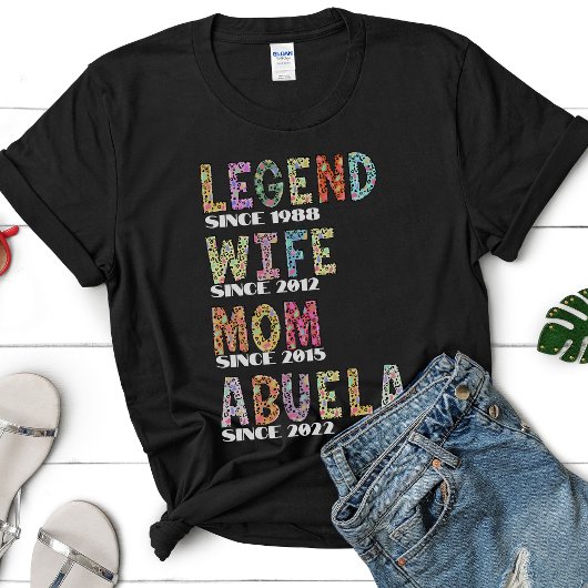 Leopard Pattern Cute Gift moeder mam Legend vrouw T-shirt