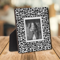 Leopard Pattern Frameless Photo Easel Back