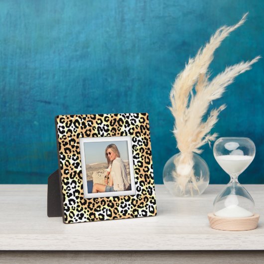 Leopard Pattern Frameless Photo Easel Back Fotoplaat (Insitu)