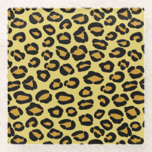 Leopard Pattern Glazen Onderzetter