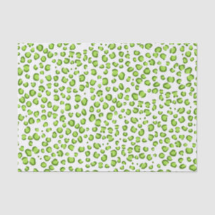Leopard Pattern Green Gift Tissuepapier