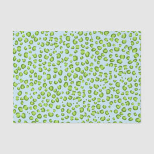 Leopard Pattern Green Gift Tissuepapier