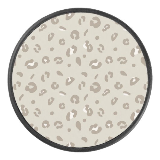 Leopard Pattern Hockey Puck (Voorkant)