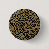Leopard Pattern in Natural 2 Ronde Button 3,2 Cm (Voorkant)
