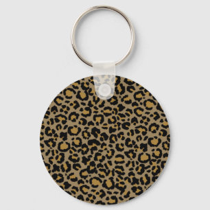 Leopard Pattern in Natural 2 Sleutelhanger