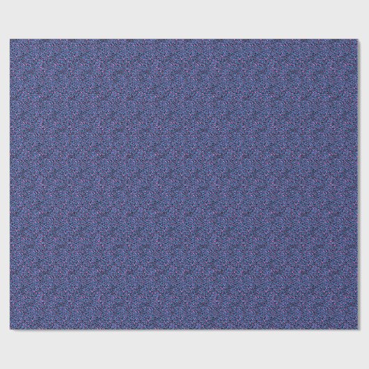 Leopard Pattern in Raspberry op Electric Blue Cadeaupapier (Vlak)