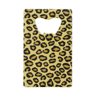 Leopard Pattern Kredietkaart Flessenopener
