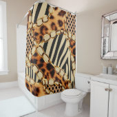 Leopard Pattern, Leopard Print, Animal print, Douchegordijn (In situ)