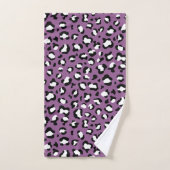 Leopard Pattern, Leopard Spots, Paarse Leopard Bad Handdoek (Handdoek)