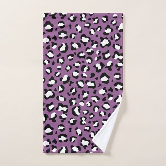 Leopard Pattern, Leopard Spots, Paarse Leopard Bad Handdoek (Handdoek)