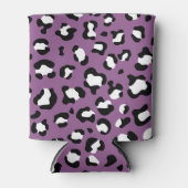 Leopard Pattern, Leopard Spots, Paarse Leopard Blikjeskoeler (Voorkant)