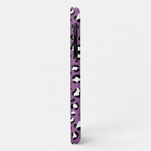 Leopard Pattern, Leopard Spots, Paarse Leopard Case-Mate iPhone Case (Achterkant/links)