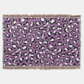 Leopard Pattern, Leopard Spots, Paarse Leopard Deken (Voorkant)
