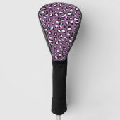 Leopard Pattern, Leopard Spots, Paarse Leopard Golfheadcover (Voorkant)