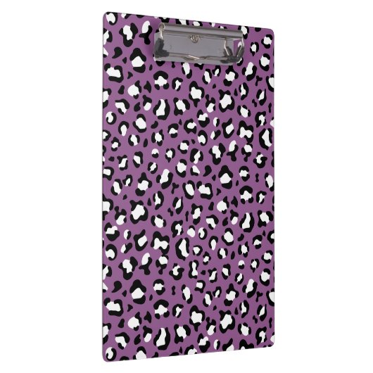 Leopard Pattern, Leopard Spots, Paarse Leopard Klembord (Rechts)