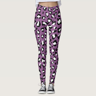 Leopard Pattern, Leopard Spots, Paarse Leopard Leggings