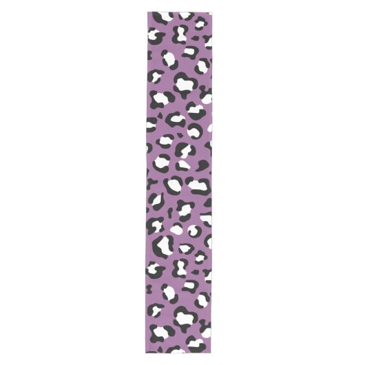 Leopard Pattern, Leopard Spots, Paarse Leopard Medium Tafelloper (Voorkant)